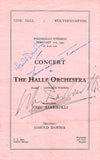 Barbirolli, John - Dawber, Harold - Turner, Laurance - Signed Program Wolverhapton, England 1945
