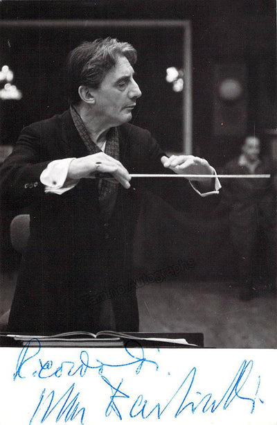 Barbirolli, John - Signed Photo in Rehearsal