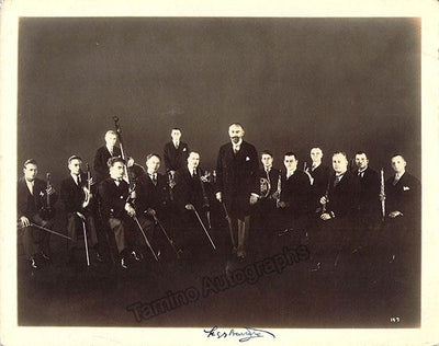 Barrere, Georges - Signed Photo with his Orchestra