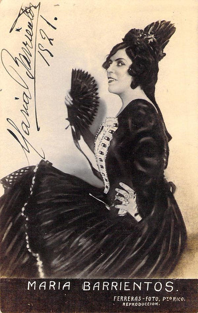 Barrientos, Maria - Signed Photo as Carmen 1921