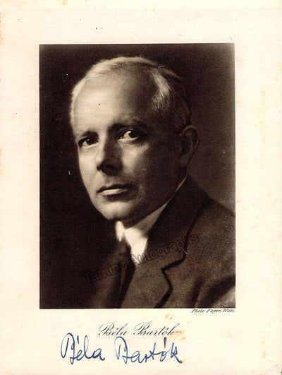 Bartok, Bela - Signed Photo