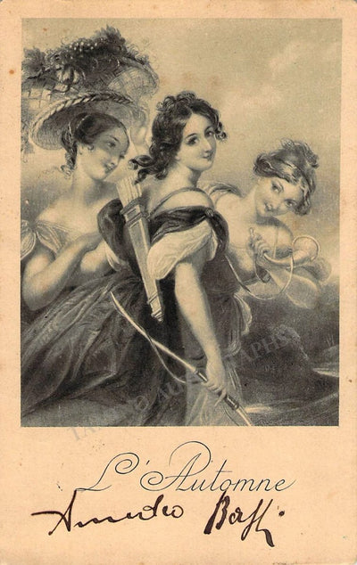 Bassi, Amedeo - Signed Illustrated Postcard