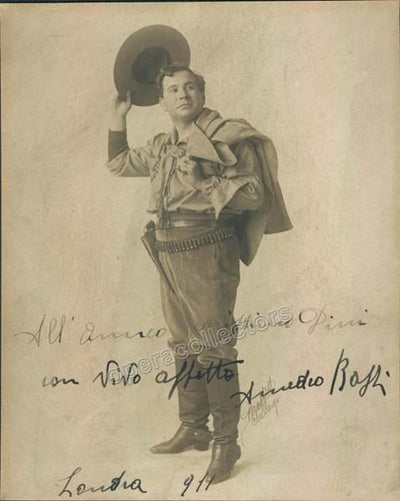 Bassi, Amedeo - Signed photo in La Fanciulla del West, 1911