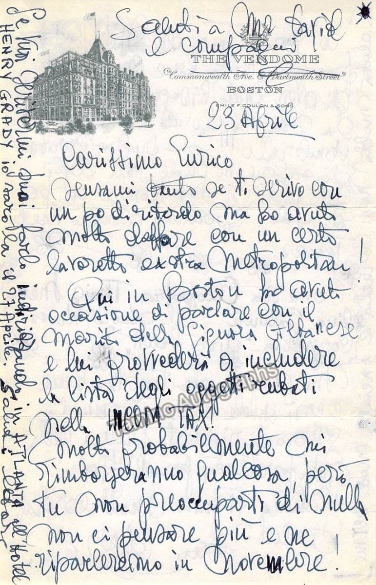 Bastianini, Ettore - Autograph Letter Signed Lot - Tamino