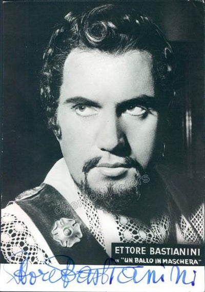 Bastianini, Ettore - Signed photo in Un Ballo in Maschera