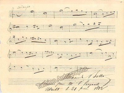 Batta, Alexander - Autograph Music Quote 1852