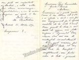 Battistini, Mattia - Autograph Letter Signed 1890