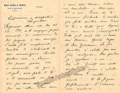 Battistini, Mattia - Autograph Letter Signed