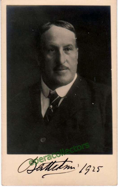Battistini, Mattia - Signed postcard as himself