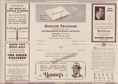 Bauer, Harold - Ganz, Harold - Levitzki, Mischa- Iturbi, Jose - Program New York 1936