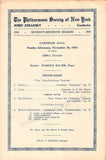 Bauer, Harold - Lot of 3 Concert Programs 1918-1920