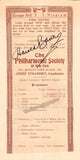 Bauer, Harold - Signed Clip Carnegie Hall 1915
