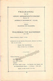 Baussern, Waldemar von - Concert Program Amsterdam 1917