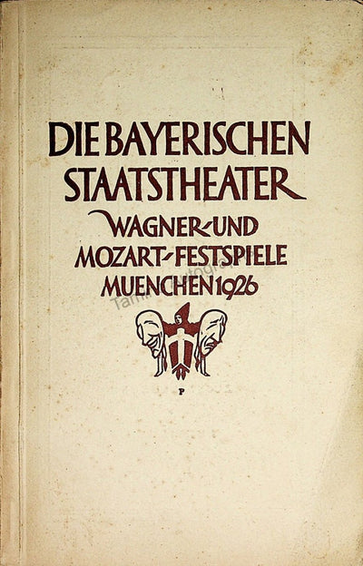 Bavarian State Opera - Wagner and Mozart Festival Program