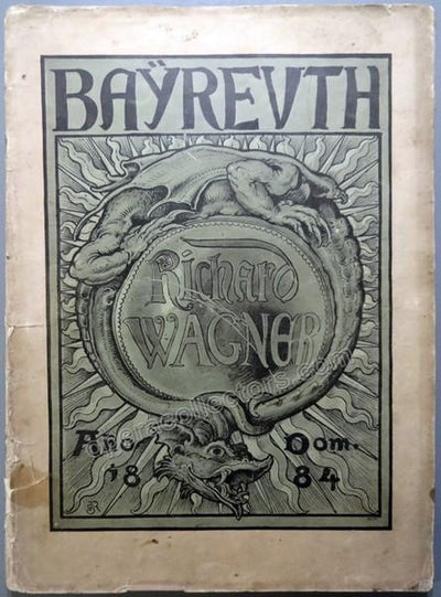 Bayreuth 1884 - Rare Vintage Parsifal Program