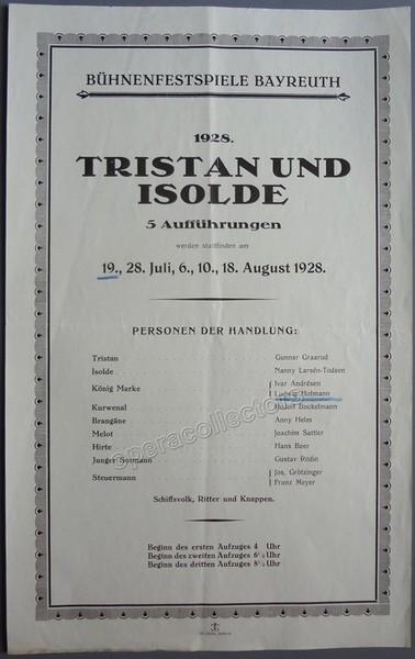 Bayreuth 1928 - Tristan und Isolde