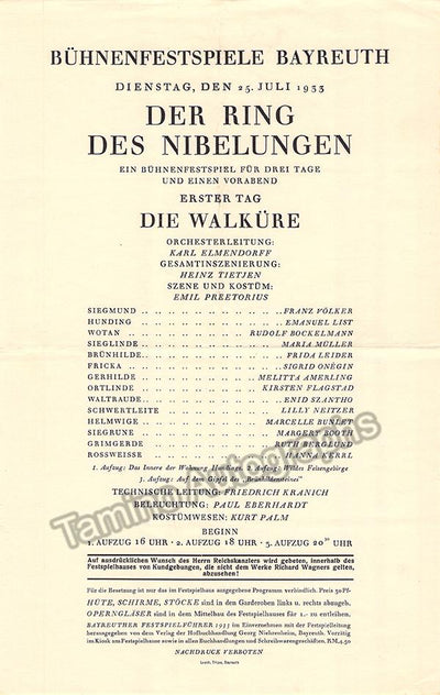 Bayreuth 1933 - Die Walkure
