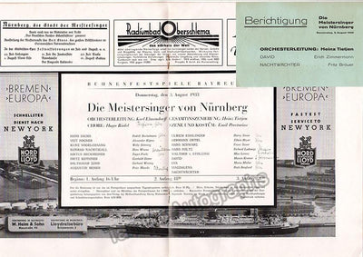 Bayreuth 1933 - Meistersinger