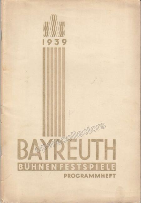 Bayreuth 1939 - Der Fliegende Hollander Program - Tamino