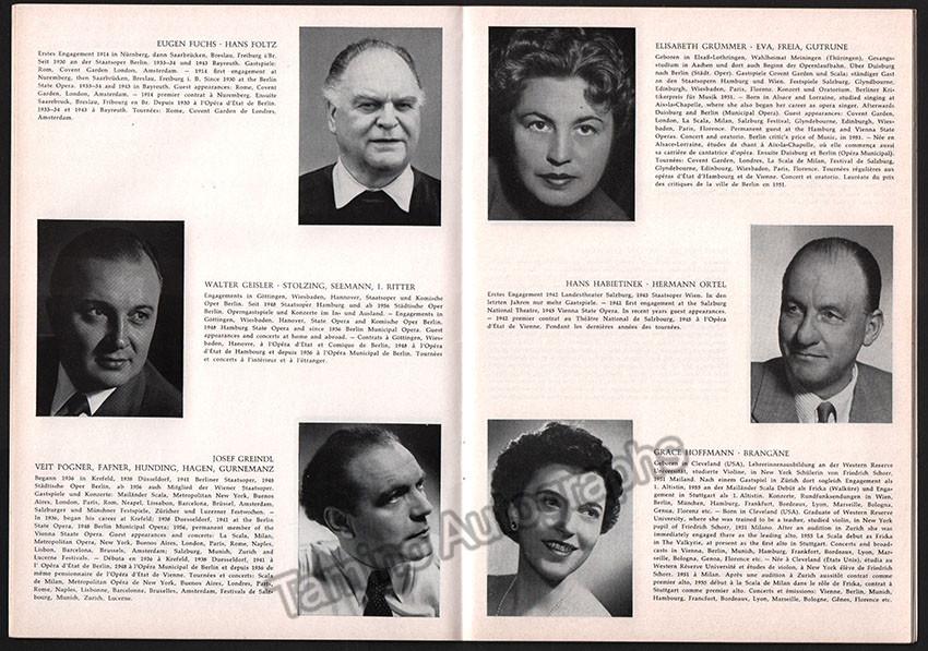 Bayreuth 1954-57-58-59 - Personnel of the Bayreuth Festival Guide – Tamino
