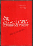 Bayreuth 1961-62-63 - Personnel of the Bayreuth Festival Guide