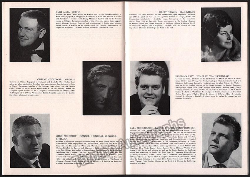 Bayreuth 1963-64-67 - Personnel of the Bayreuth Festival Guide - Tamino