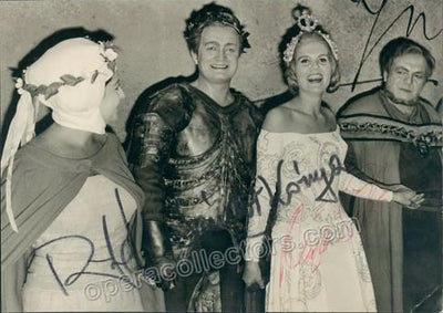 Bayreuth 1964 - Konya, Sandor - Silja, Anja - Hesse, Ruth Signed Photo