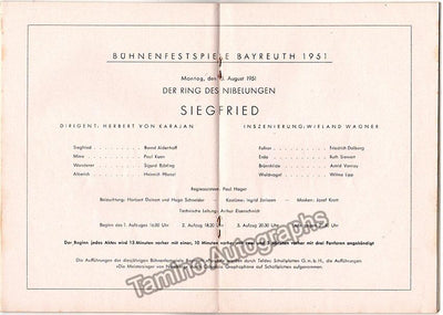 Bayreuth Festival 1951 - Siegfried