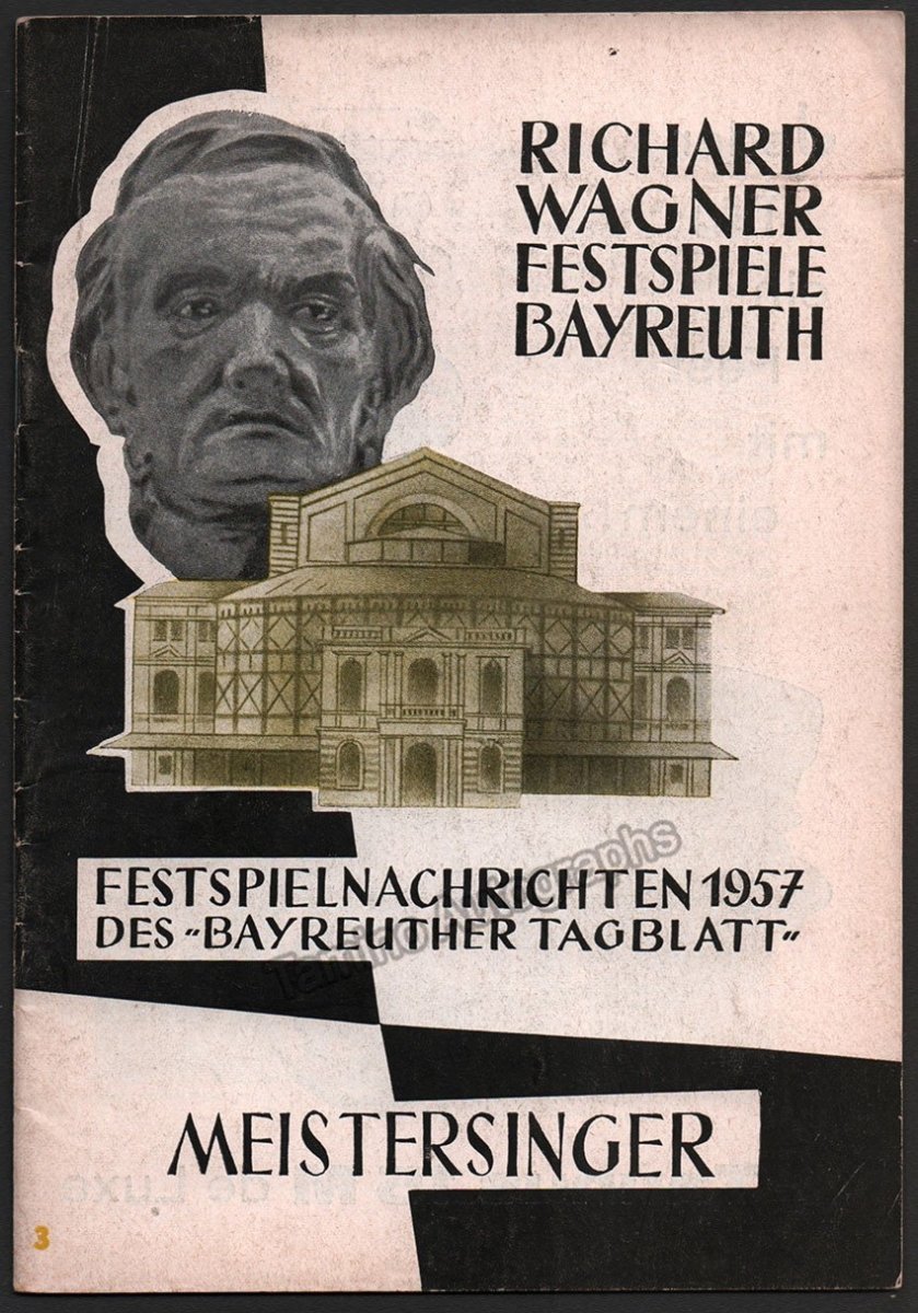 Bayreuth Festival 1957 - Festspielnachrichten des Bayreuther Tagblatt - Tamino