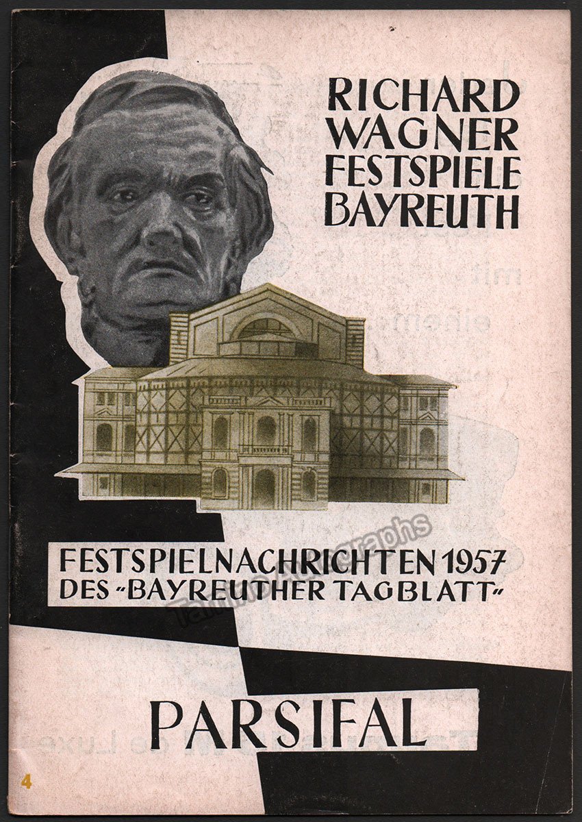 Bayreuth Festival 1957 - Festspielnachrichten des Bayreuther Tagblatt - Tamino