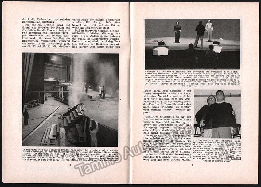 Bayreuth Festival 1957 - Festspielnachrichten des Bayreuther Tagblatt - Tamino