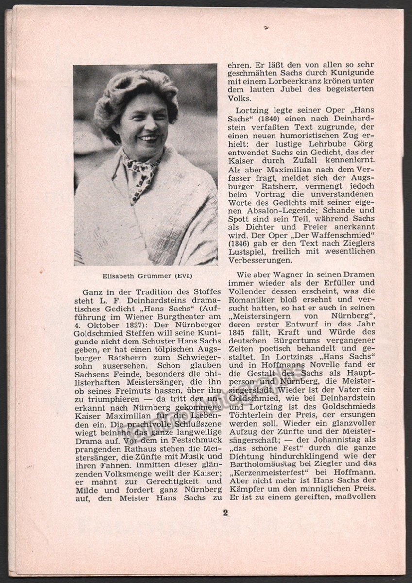 Bayreuth Festival 1957 - Festspielnachrichten des Bayreuther Tagblatt - Tamino