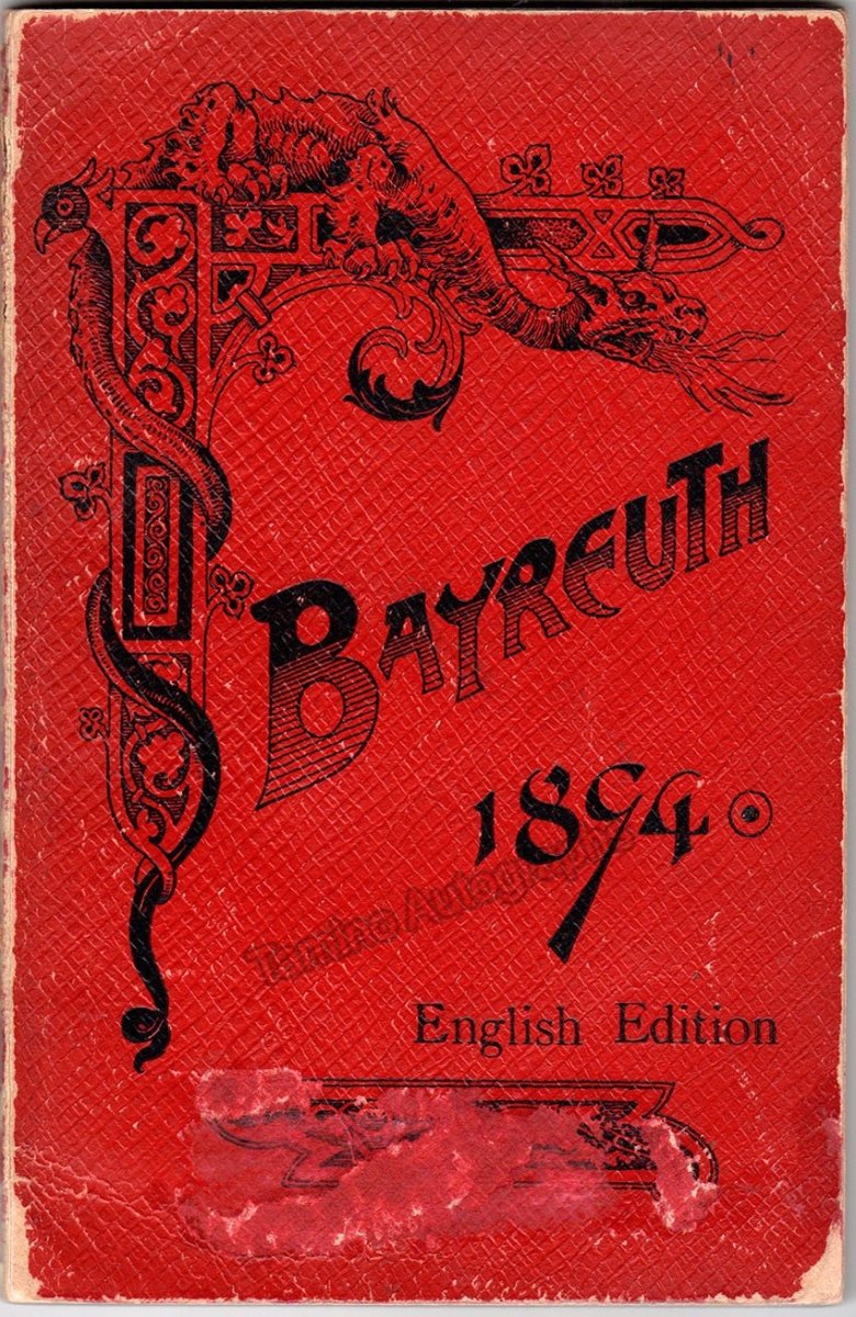 Bayreuth Festival Program 1894