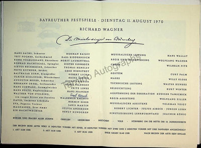 Der Meistersinger von Nurnberg 1970