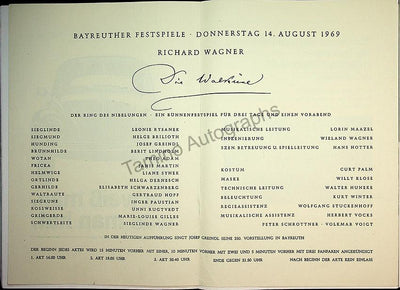 Die Walkure 1969