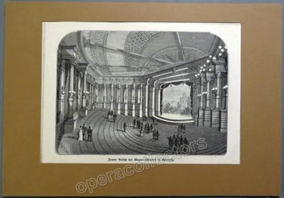 Bayreuth Theater - Original Print from 1876!