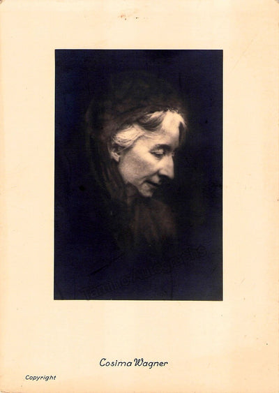 Bayreuth Unsigned Postcards - Cosima Wagner, Victor de Sabata, Karl Böhm
