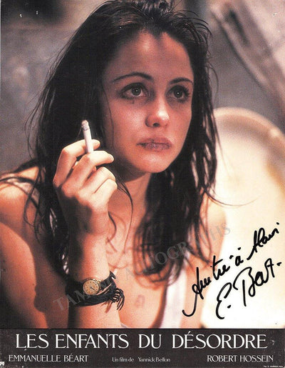 Beart, Emmanuelle - Signed Photograph in "Les Enfants du Desordre"