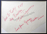 The Beatles - Signatures by All 4 with Photo