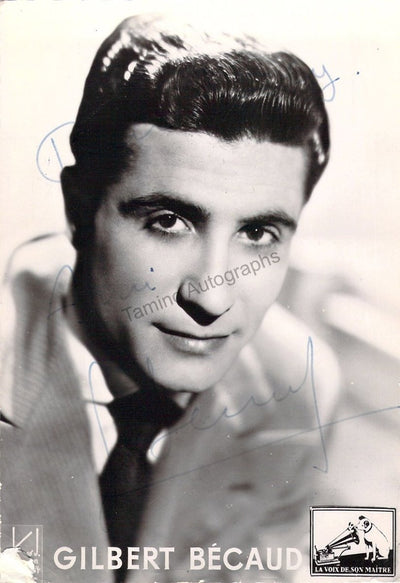 Becaud, Gilbert - Signed Photograph
