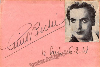 Bechi, Gino - Autograph Note Signed