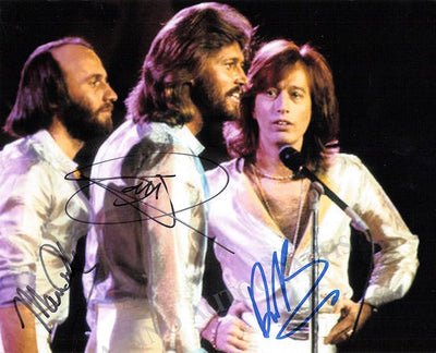 Bee Gees - Photo Signed by all 3