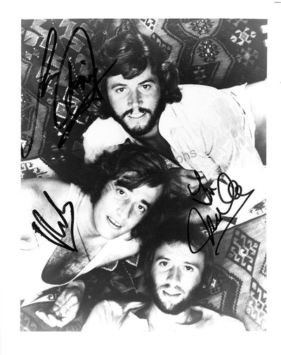 Bee Gees - Photograph Signed by All 3