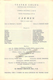 Beecham, Thomas - Teatro Colon Program 1958 Carmen