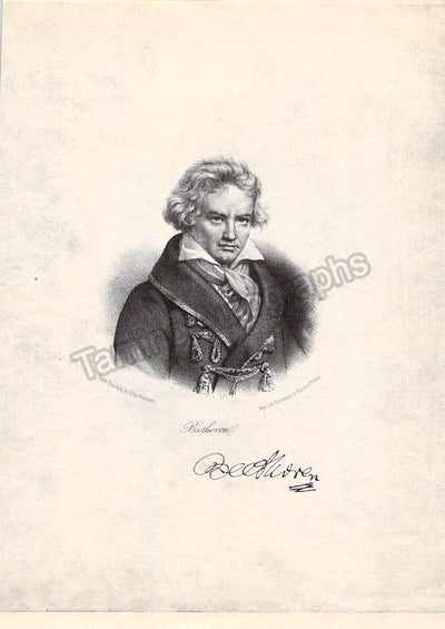 Beethoven, Ludwig van - Vintage Lithograph