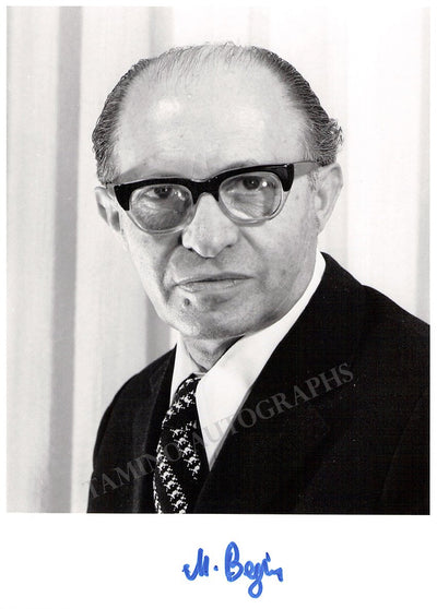 Begin, Menachem - Signed Photo