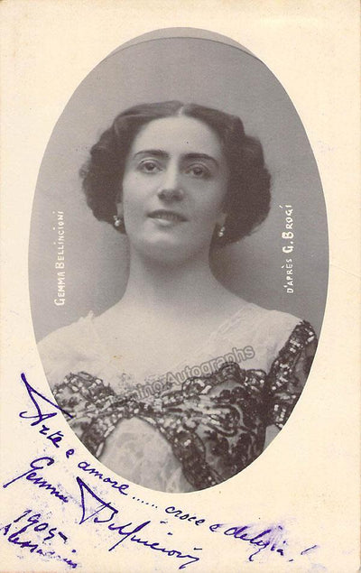 Bellincioni, Gemma - Various Autographs