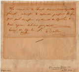 Bellini, Vincenzo - Autograph Note Signed 1834