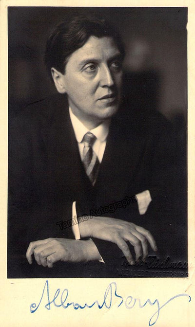 Berg, Alban - Signed Photo 1931