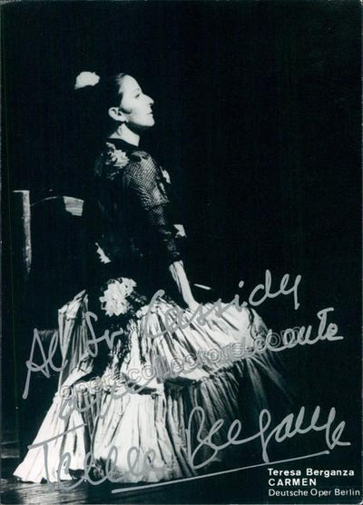 Berganza, Teresa - Signed Photo as Carmen
